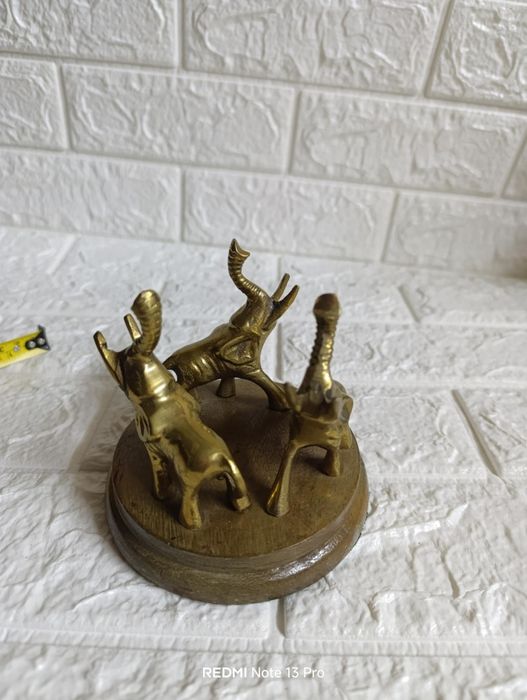 Статуетка бронзови слончета за късмет