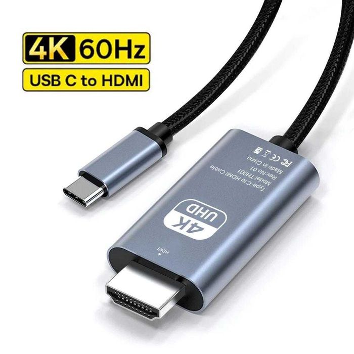 Кабель Адаптер Type-C - HDMI - 4K 30 - 60 Гц