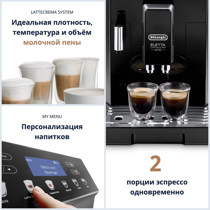 Кофемашина Delonghi ECAM46.860.B
