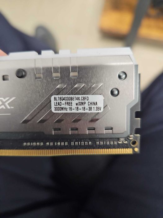 RAM Gaming Ballistix by Micron 8GB DDR4 3000MHz XMP