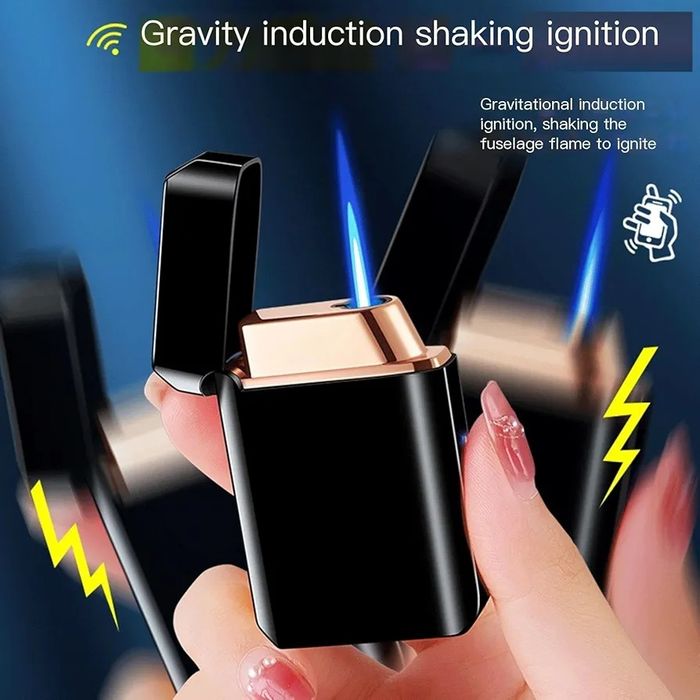 Сензорна газова запалка с гласово запалване или разклащане тип джет