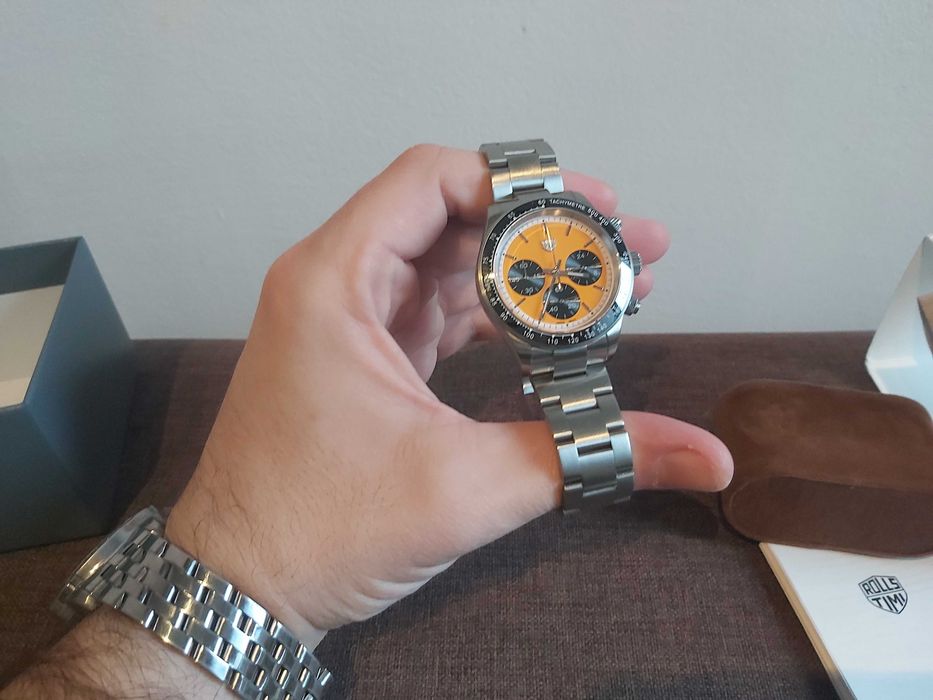 RollsTimi cronograf mecanism japonez VK63 (carcasa si bratara inox)