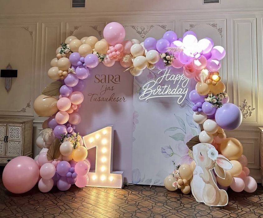 Фотозона на день рождения девочке