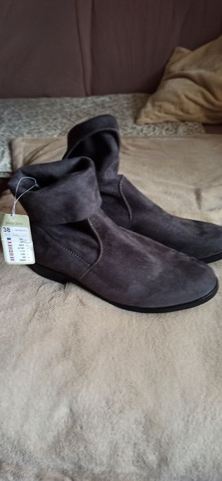 Botine dama noi 38, gri Jenny Fairy