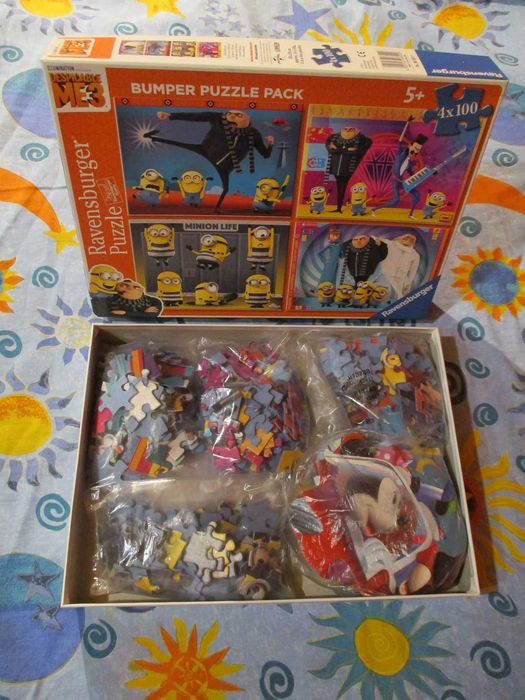 Детски Пъзели-6 Броя-Миньоните+Мики Маус+Халщат