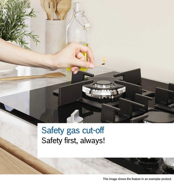 Газов плот за вграждане Bosch PNP6B6K40 Series 4 60cm Gas Hob Клас А