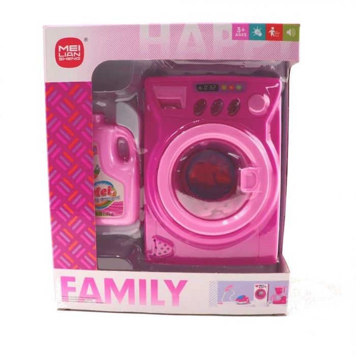 Детска пералня с въртящ се барабан и препарат