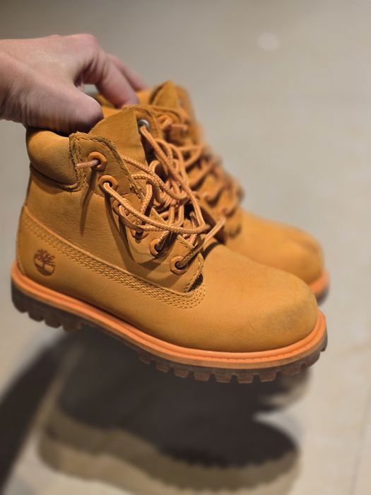 Ghete/ bocanci copii Timberland portocaliu marime 27- ediție limitată!