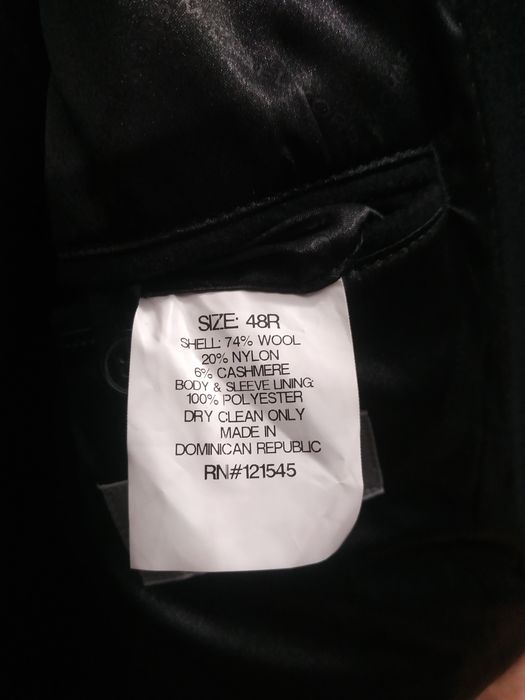 Palton clasic bărbătesc negru lână Michael Kors, măsură mare-XXL-48R