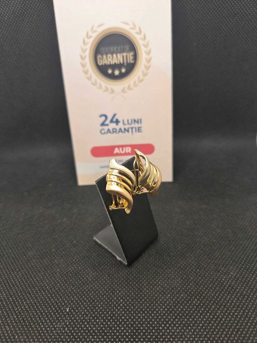 Cercei aur 18K 6.0g (49886.3 Ag11 Piata Nicolina) Garantie 2 ani!