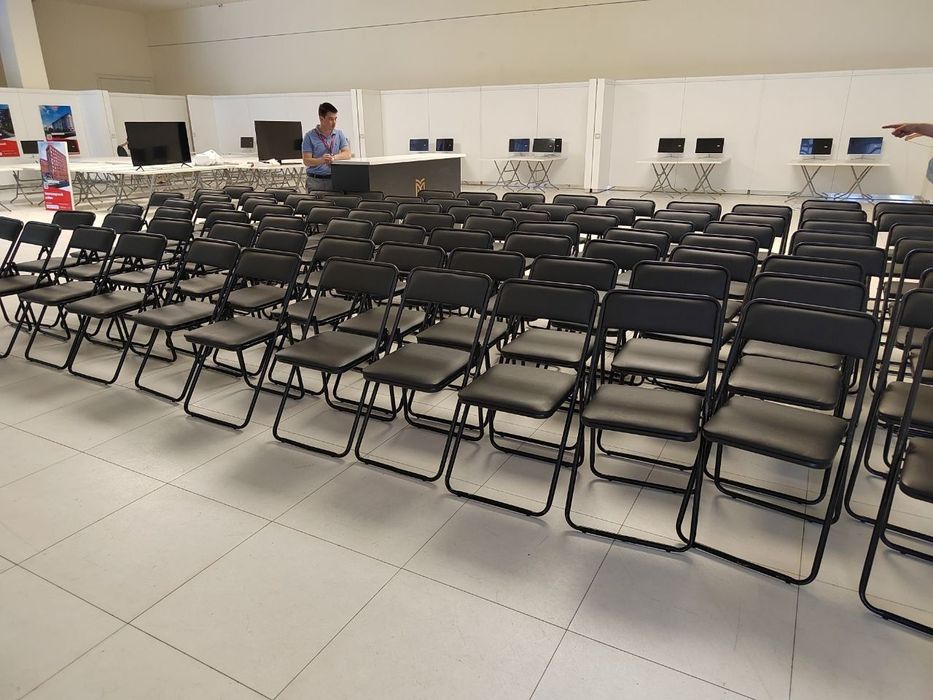 Прокат офисных стульев. (аренда) раскладных стульев, столов.