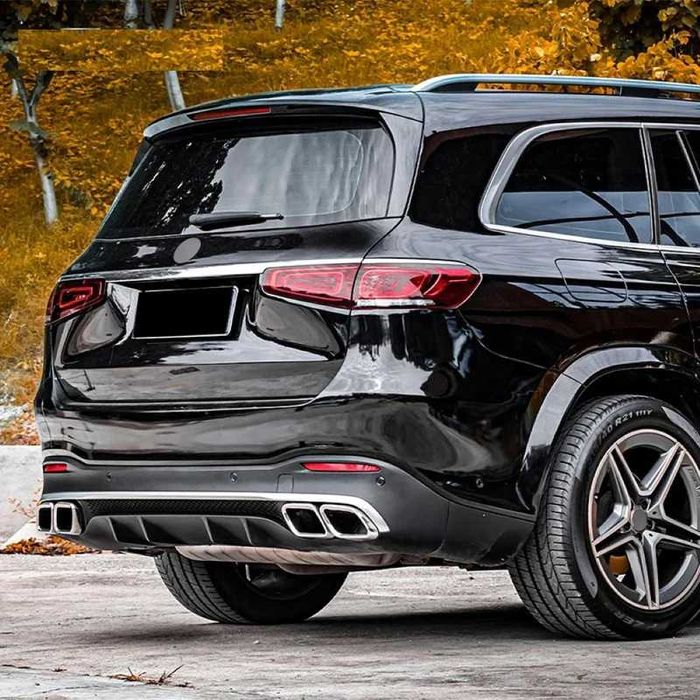 Заден DIffuser с накрайници GLS 63 AMG Хром/черен
