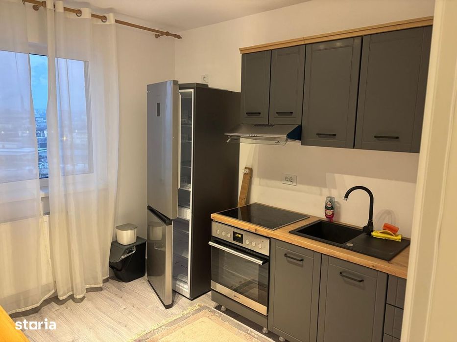 Apartament cu 1 cameră, mobilat & utilat complet, bloc nou-la bulevard