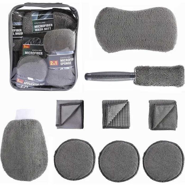 Премиум комплект за миене, почистване и детайлинг на автомобил -9части