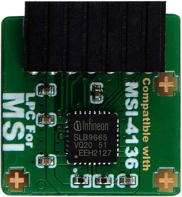TPM LPC 14Pin модул с Infineon SLB9665 за дънна платка MSI