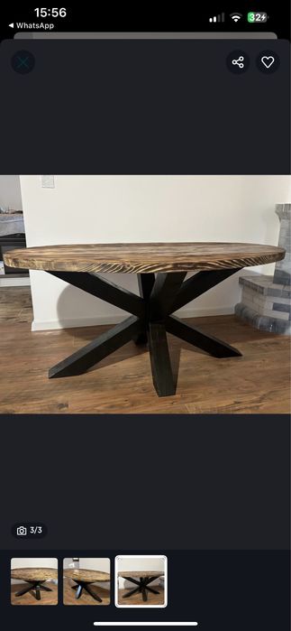 Ofer spre vanzare 2 mese din lemn masiv