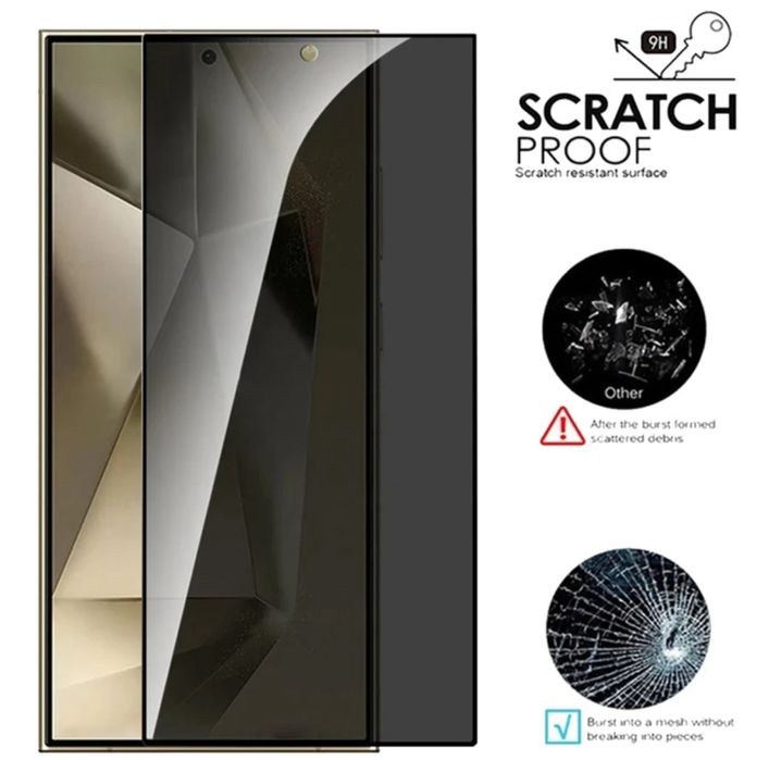 Folie sticla PRIVACY pt. Samsung Galaxy S24 / S24 Plus / S24 Ultra
