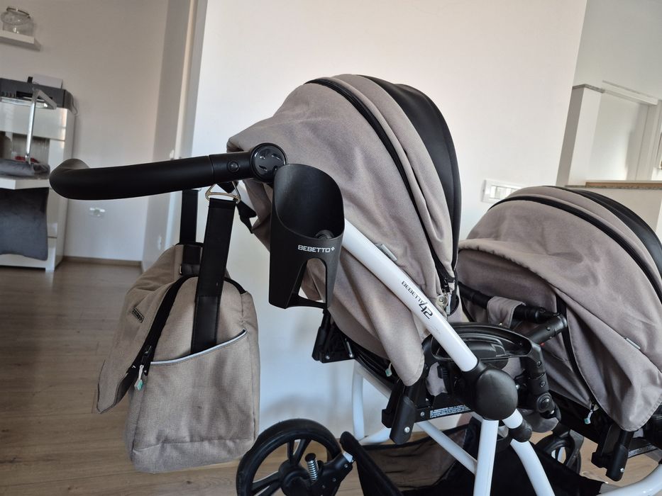 Cãruț gemeni Bebetto 42 în stare impecabilã