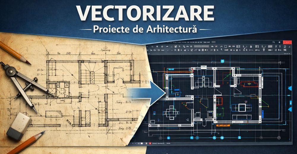 Vectorizare profesională pentru proiecte de arhitectura