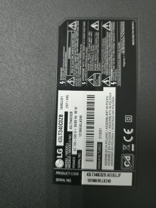 televizor Lg  diagonala  109 cm ,led