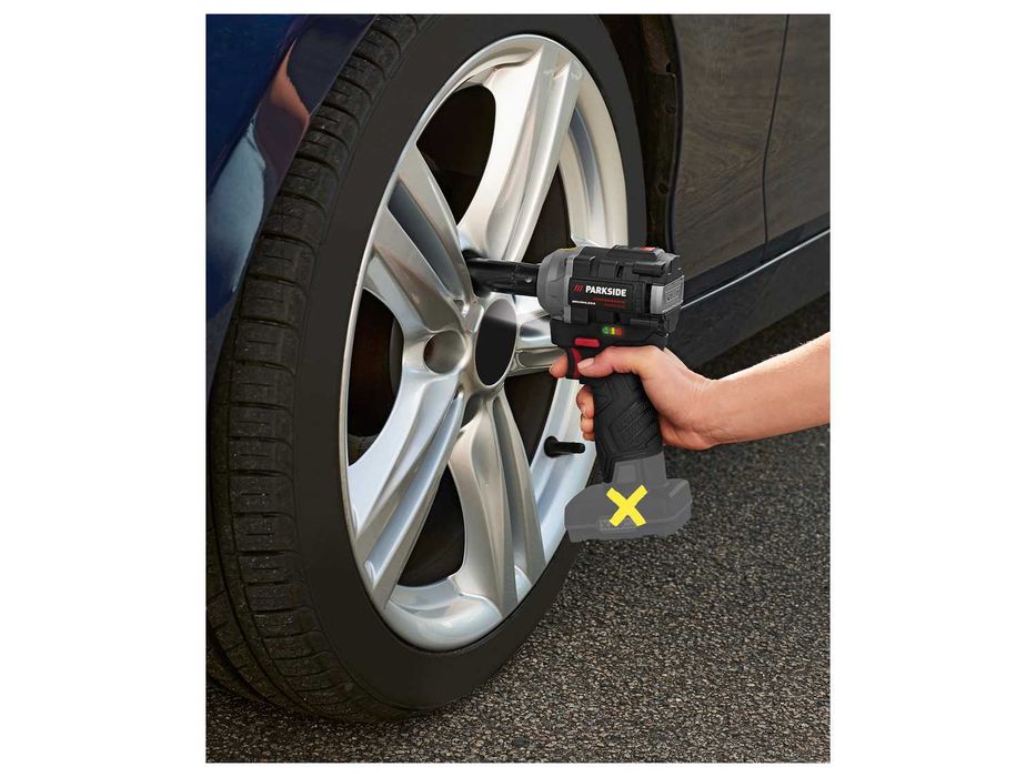 5г.ГАРАНЦИЯ Акумулаторен, безчетков гайковерт PARKSIDE PPDSSA 12 A1