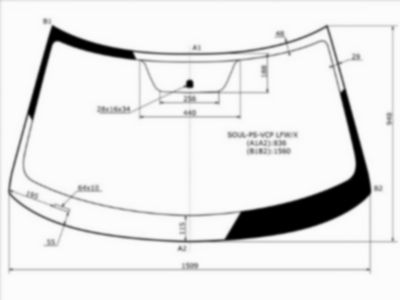Стекло лобовое  Kia Soul