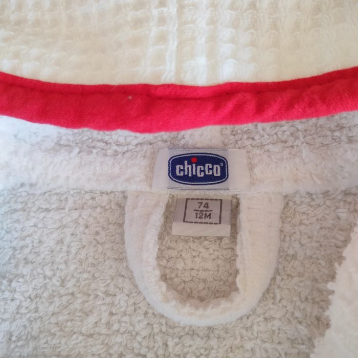 НОВ Chicco, размер 74 см (12 м) - бебешки халат за баня, унисекс