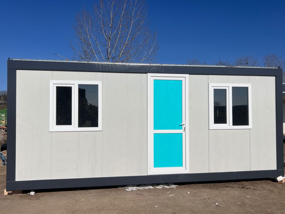 Container locuibil 6m din panou sandwich – birou șantier / casă modula