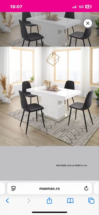 Masa extensibila de cafea 2IN1 II