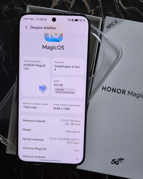 Honor Magic 8 Lite 5G Black Nou