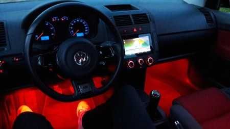 Kit 4 benzi LED22cm,lumina ambientala interior auto RGB cu telecomanda