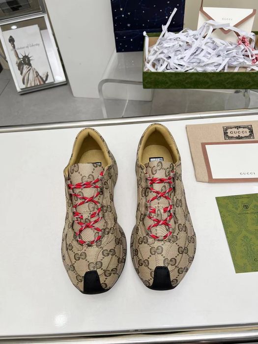 Gucci Run Gg Leather Sneaker In Beige обувки 36 - 45