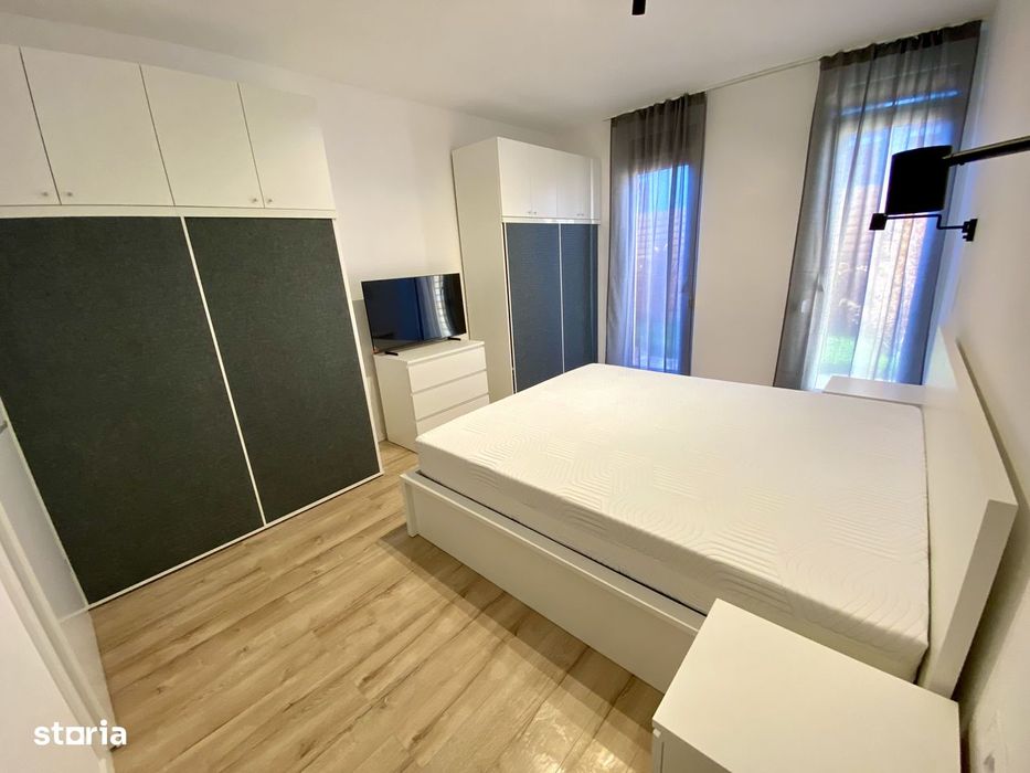 Vand apartament 2 camere cu gradina+parcare, amenajat modern, ARED-AFI