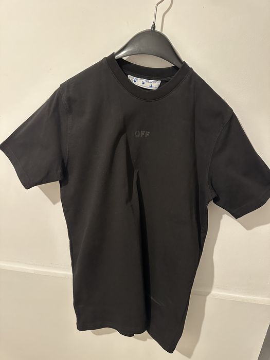 Tricou Off White negru