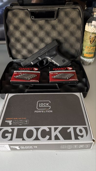 Pistol Airsoft Glock 19 FULL METAL PUTERNIC Produs Licentiat Oficial Glock