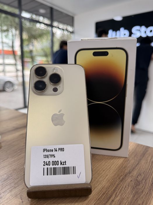 iPhone 14 Pro•128GB/79%Gold Айфон 14 Про•128Гб/79%Алтын
