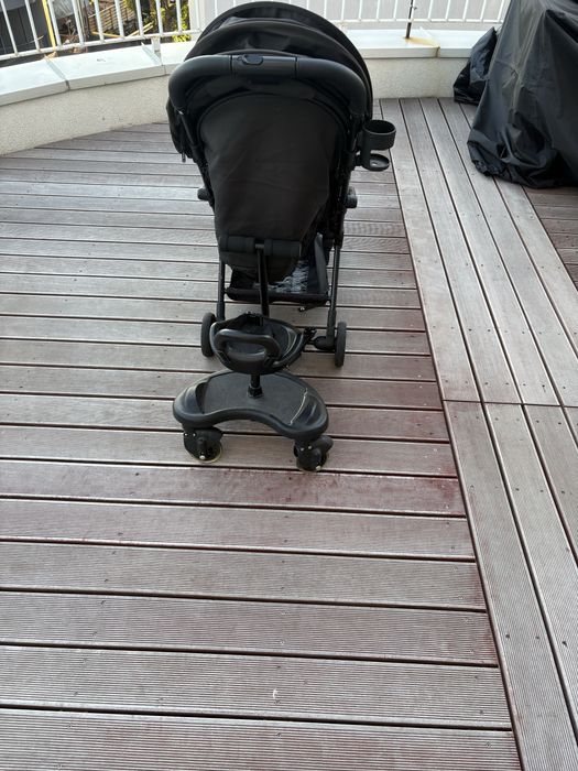 Carucior Leclerc Magic Fold Plus Black plus husa de iarna Leclerc