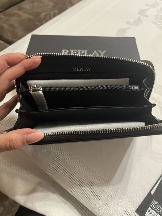 Оригинално Портмоне Replay, гладка кожа