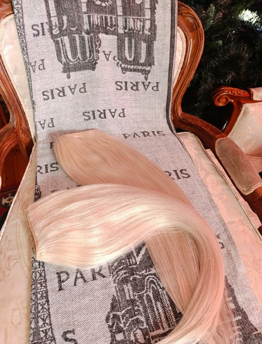 Естествена руса коса за удължаване