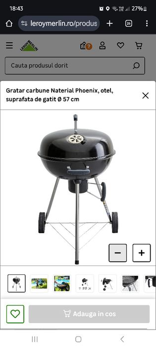 Vând gratar fum leroy