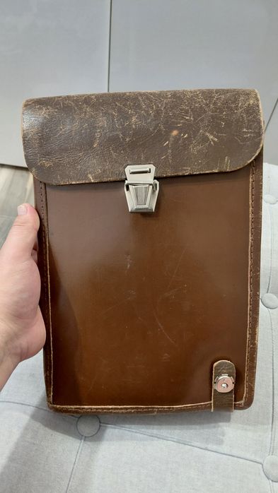 Командирская сумка чистая кожа