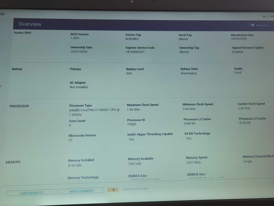 Лаптоп Dell Vostro 3591 15.6"