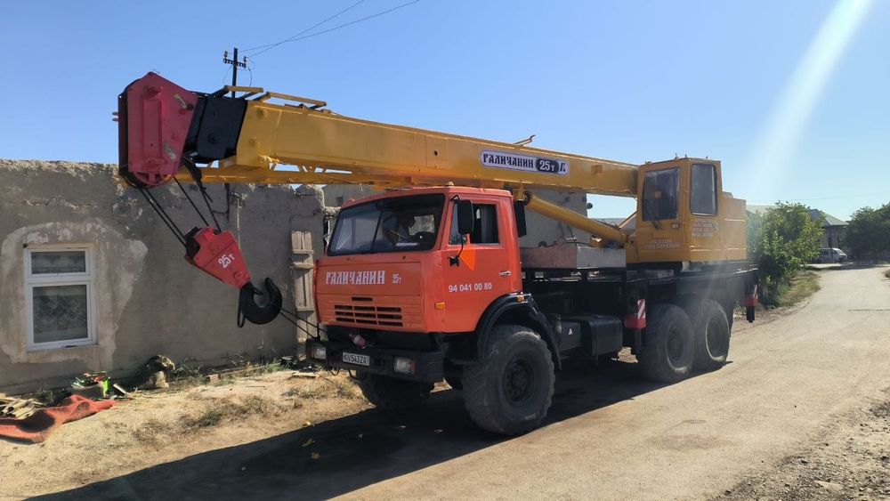 Услуга Автокран вездеход 25тонн  автокран хизмати вездеход