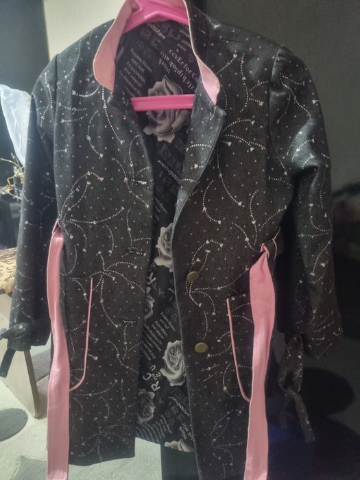 Плащ тренч джинсовый