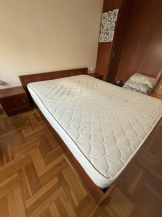 Спален комплект – легло 160×200, 2 нощни шкафчета и скрин 4 чекмеджета