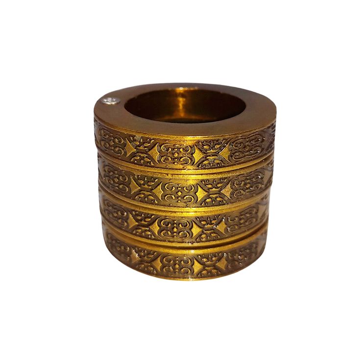 Set Briceag de antrenament si Rozeta extensibila, 22.5 cm, argintiu