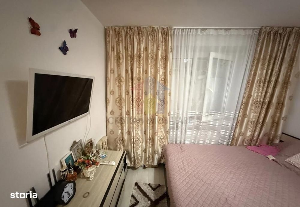 Ap 2 camere, confort 2, Viziru 3, parter cu balcon, mobilat si utilat