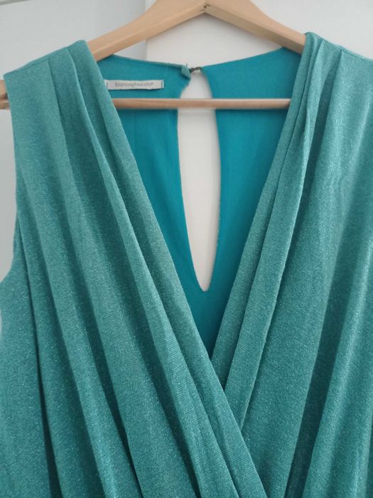 Salopetă stil rochie turcoaz M o piesă rară