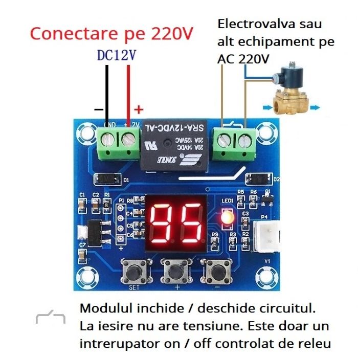 Modul SENZOR UMIDITATE sol cu releu pt SISTEM IRIGATIE automat
