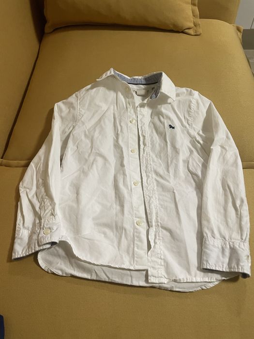 3 ризи с дълъг ръкав за момче и суитшърт без качулка